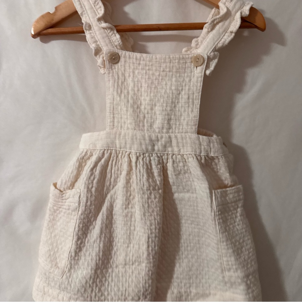 Zara Cream Kids Casual Dress